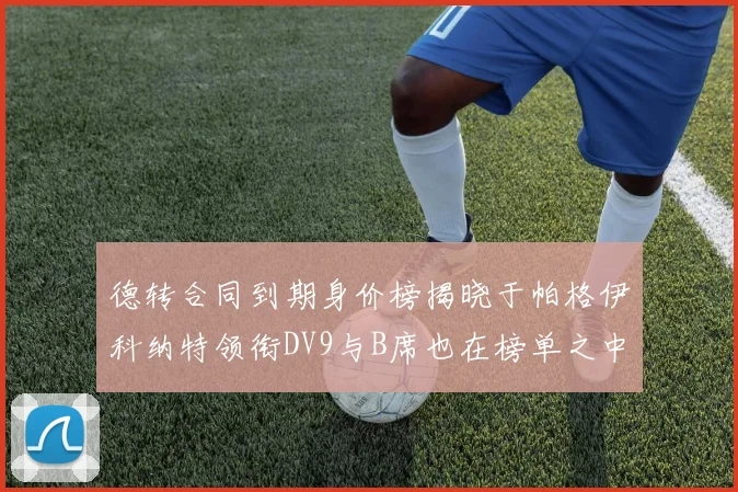 德转合同到期身价榜揭晓于帕格伊科纳特领衔DV9与B席也在榜单之中